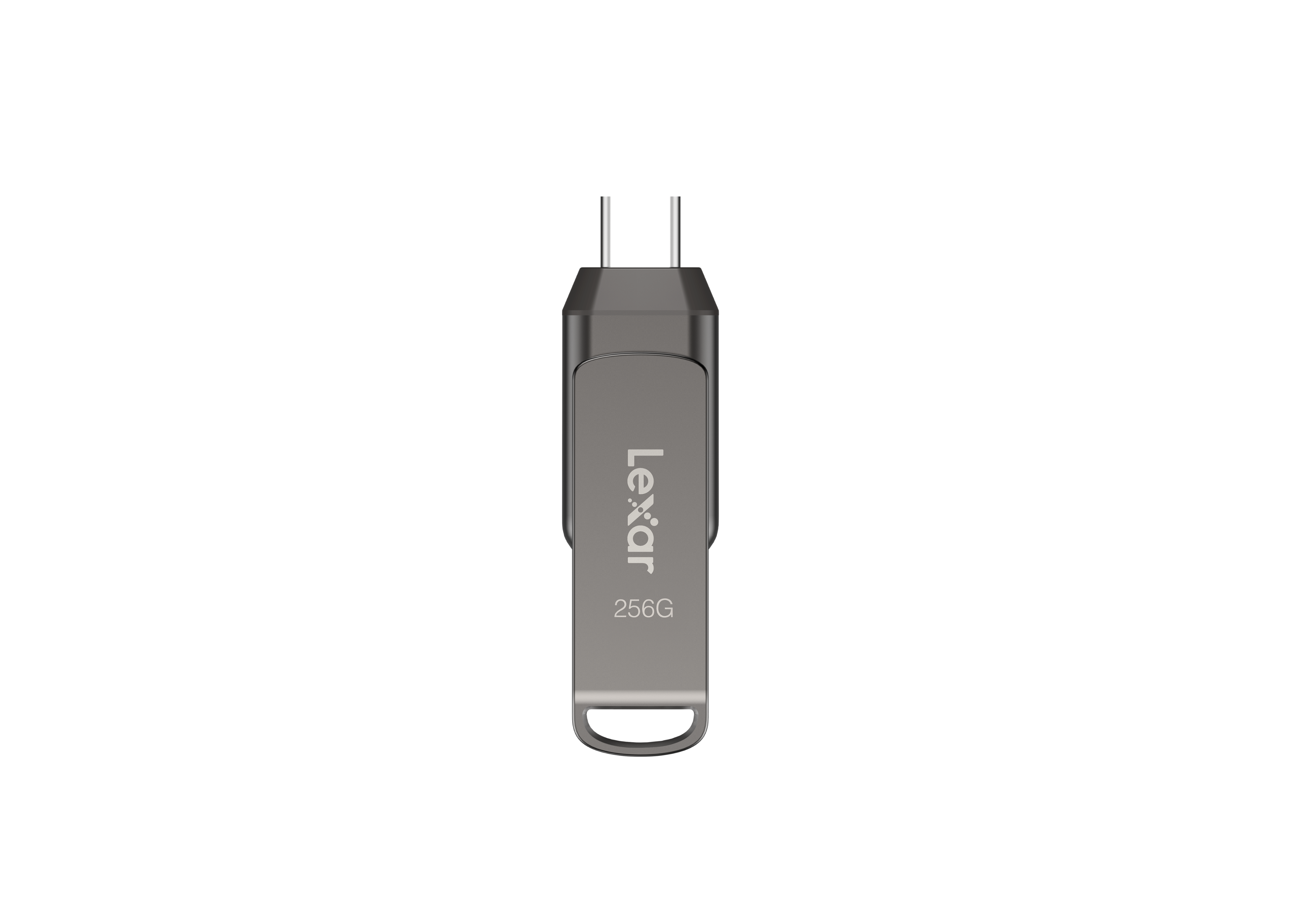 Lexar - 128GB JumpDrive Dual Drive D400, USB 3.2, 130MB/s Read, Compatible w/ Android, Mac, iPhone 15/16/17, Photo Backup - Titanium