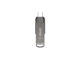 Lexar - 128GB JumpDrive Dual Drive D400, USB 3.2, 130MB/s Read, Compatible w/ Android, Mac, iPhone 15/16/17, Photo Backup - Titanium