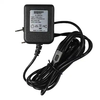 HQRP AC ADAPTER CLASS 2 POWER SUPPLY MODEL NO: XY-025005000U A HZ INPUT: 120VAC 60Hz OUTPUT: 2.5VDC 500mA 130°C MADE IN CHINA 2311