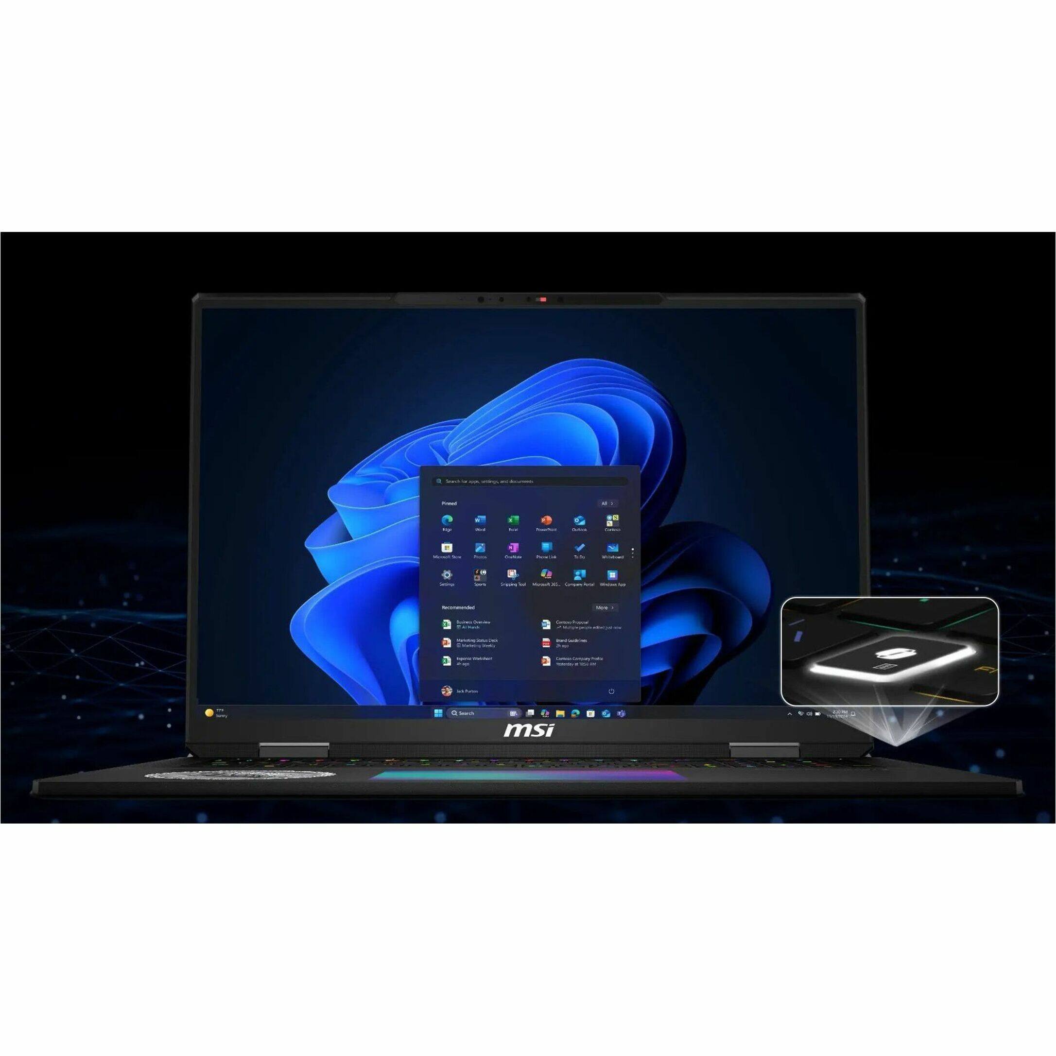 Alt View 18. MSI - 18" Gaming Laptop 3840 x 2400 () - Intel Core Ultra 9 285HX with 96GB Memory - GeForce RTX 5090 - 6 TB SSD - Norse Myth Dragon Edition, Other.