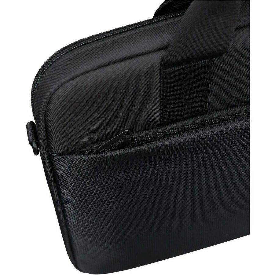 Alt View 8. Targus - Targus 14" Intellect Slim Brief with ID Window - Water Resistant - Fabric Body - Shoulder Strap, Handle - Black.