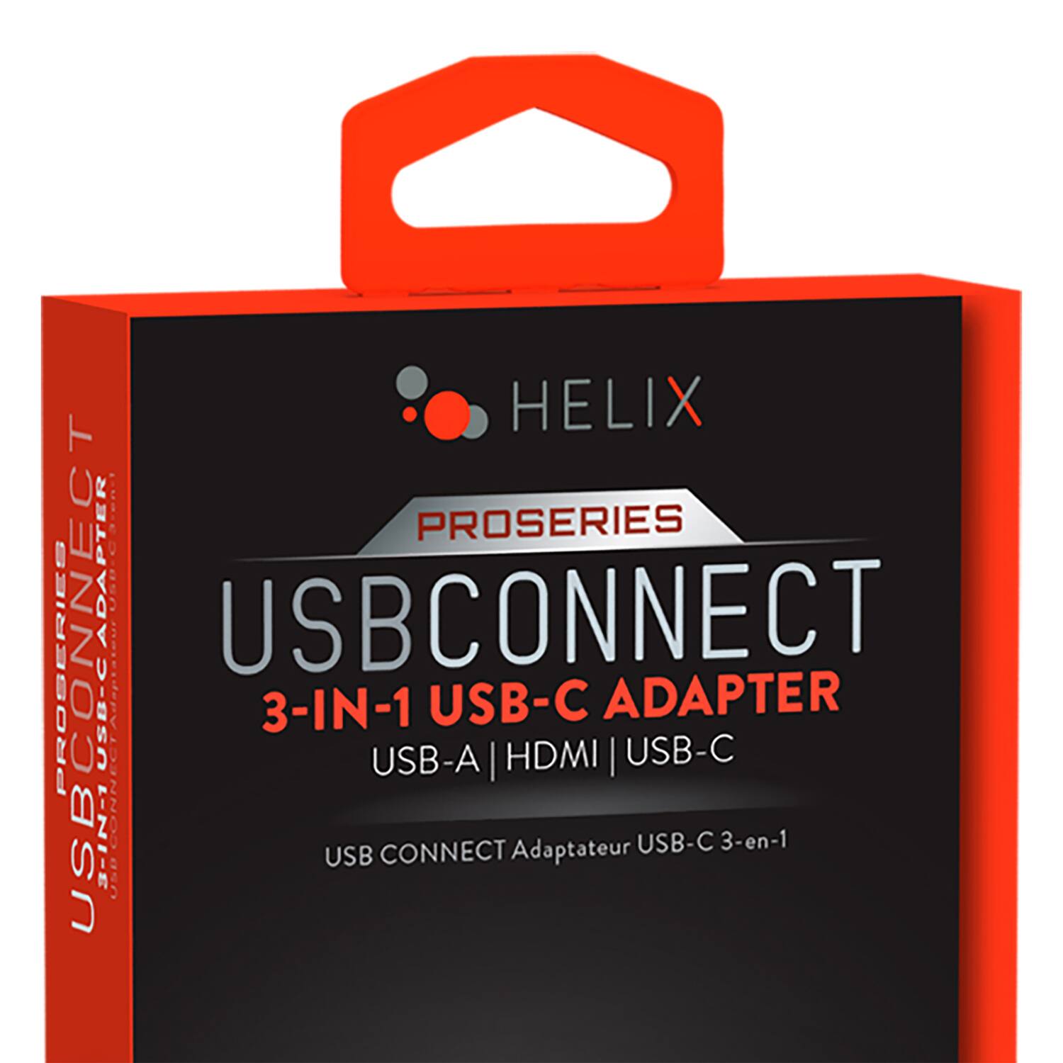 HELIX PROSERIES  
USB CONNECT  
3-IN-1 USB-C ADAPTER  
USB-A | HDMI | USB-C  
USB CONNECT Adaptateur USB-C 3-en-1