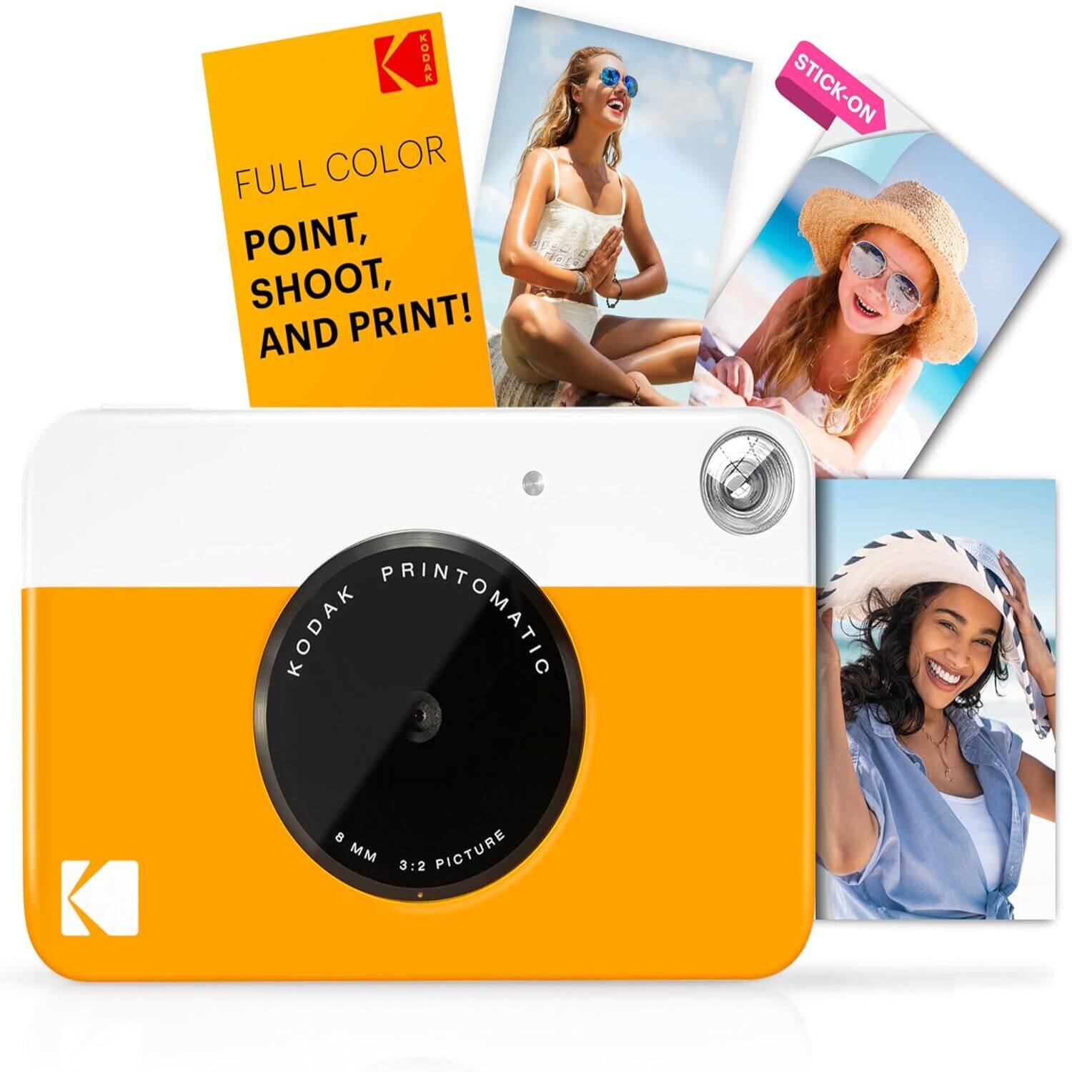 STICK-ON, FULL COLOR POINT, SHOOT, AND PRINT! KODAK PRINTOMATIC 8 MM 3:2 PICTURE