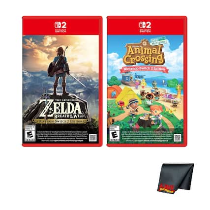 0D2 SINTENDS SWITCH
0D2 NINTENDO SWITCH
New Horizons Welcome to Animal Crossing Nintendo Switch 2 Edition
THE LEGEND OF ZELDA BREATH OF THE WILD NINTENDO SWITCH 2 EDITION
Includes the Nintendo Switch game - the Nintendo Switch game and the Nintendo Switch 2 Edition upgrade pack - separately. For details visit Nintendo.com
El paquete de mejora está disponible - separado. Para obtener más información, visite support.nintendo.com
Nintendo Switch 1 Edition - de menor - disponible - separado
Nintendo Switch 2 Edition - de mayor - disponible - separado
KAVE ELECTRONICS - T (Teen 13+)