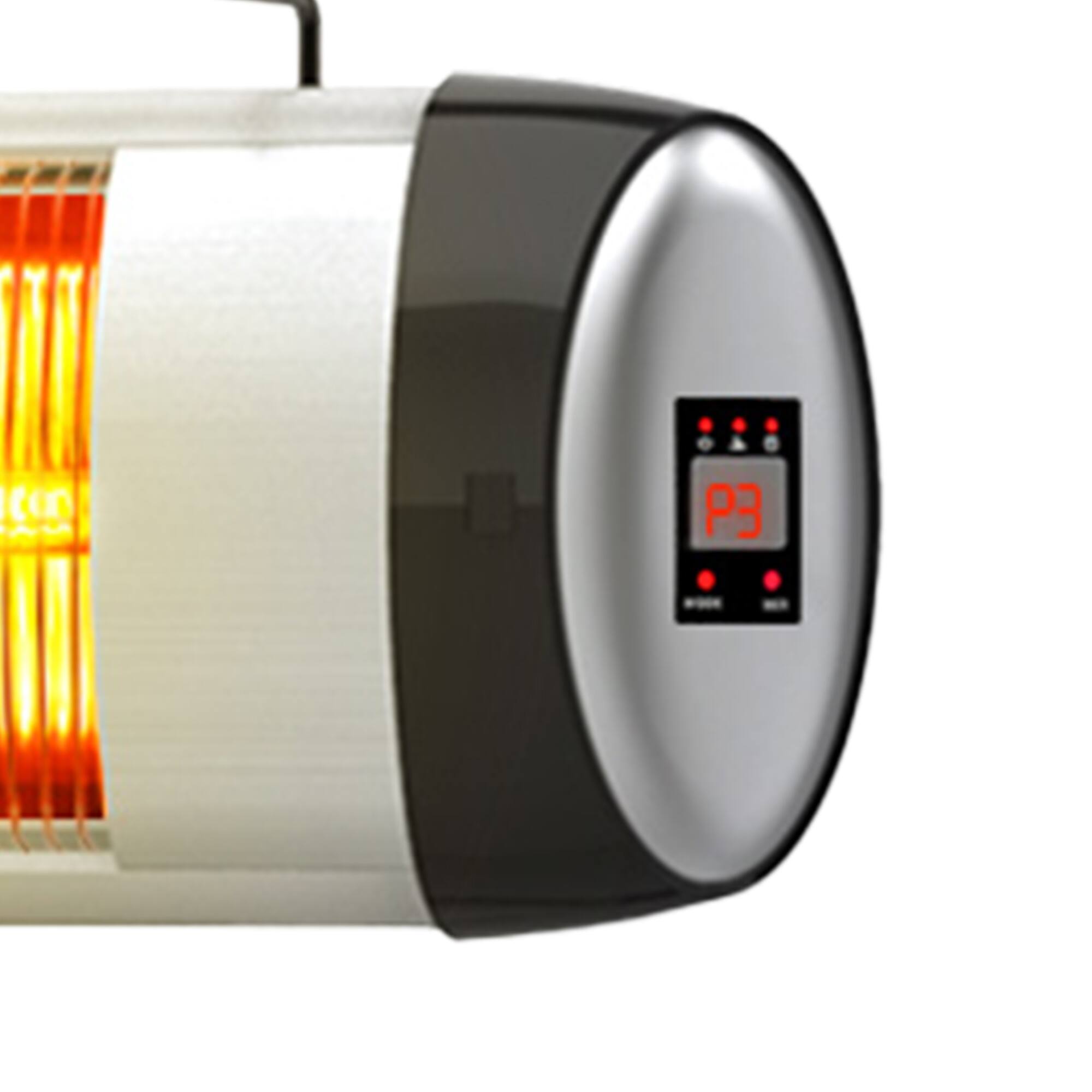 Alt View 6. Vaczon - 120V Standing Infrared Space Heater with Tripod Stand, Remote Control Timer and Thermostat, Indoor Electric Heater - White.