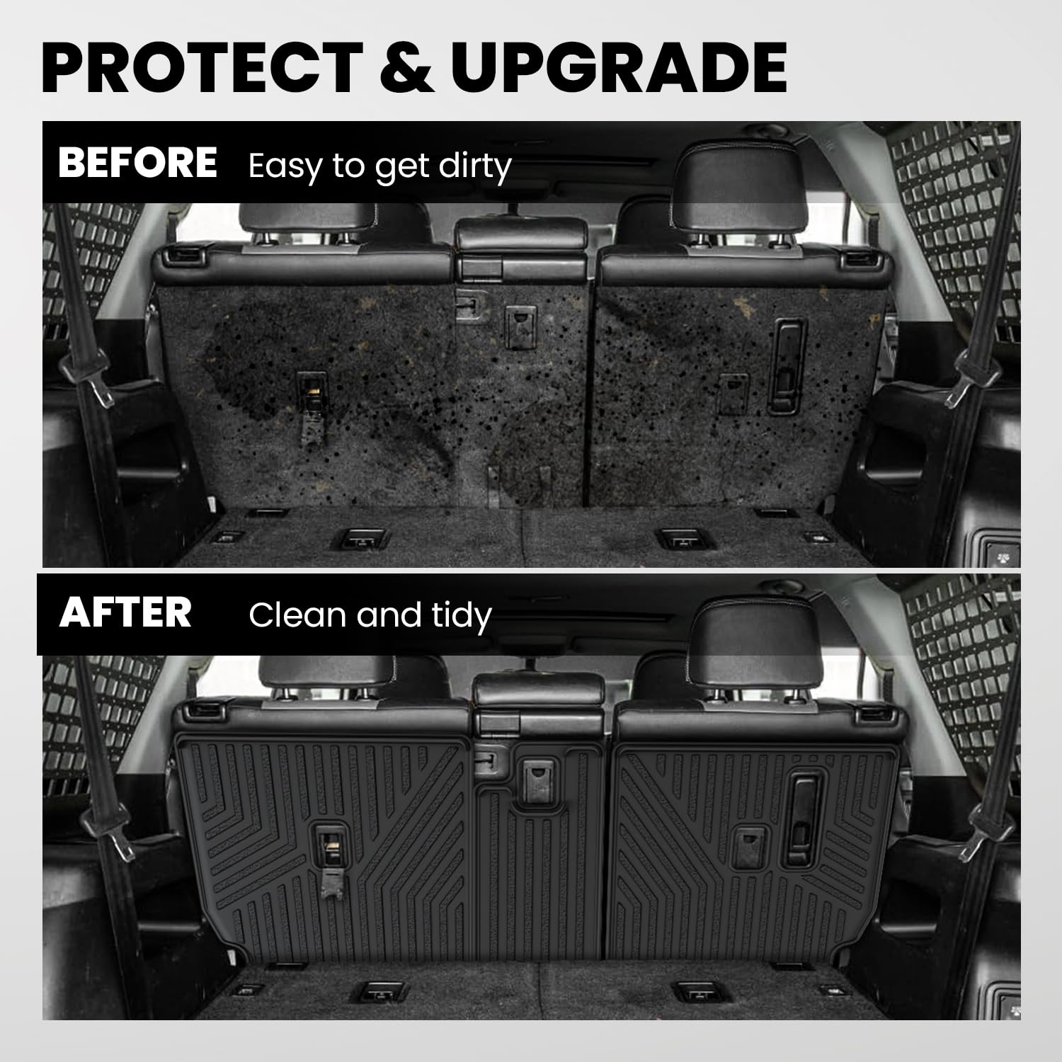 PROTECT & UPGRADE

BEFORE  
Easy to get dirty

AFTER  
Clean and tidy