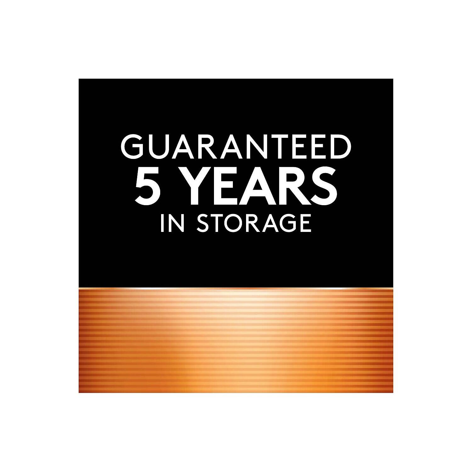 GUARANTEED  
5 YEARS  
IN STORAGE