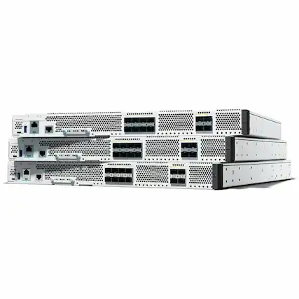 Front. Cisco Consumer Products - Cisco Catalyst 8500 Ethernet Switch - Manageable - Gigabit Ethernet, 10 Gigabit Ethernet - 1000Base-X, 10GBase-X - 2 - Gray.