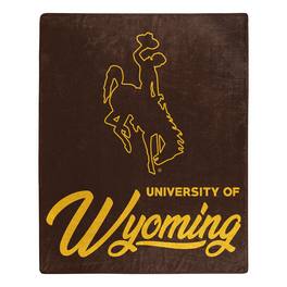 Northwest - Wyoming Cowboys 50" x 60" Signature Raschel Plush Throw Blanket - Multicolor