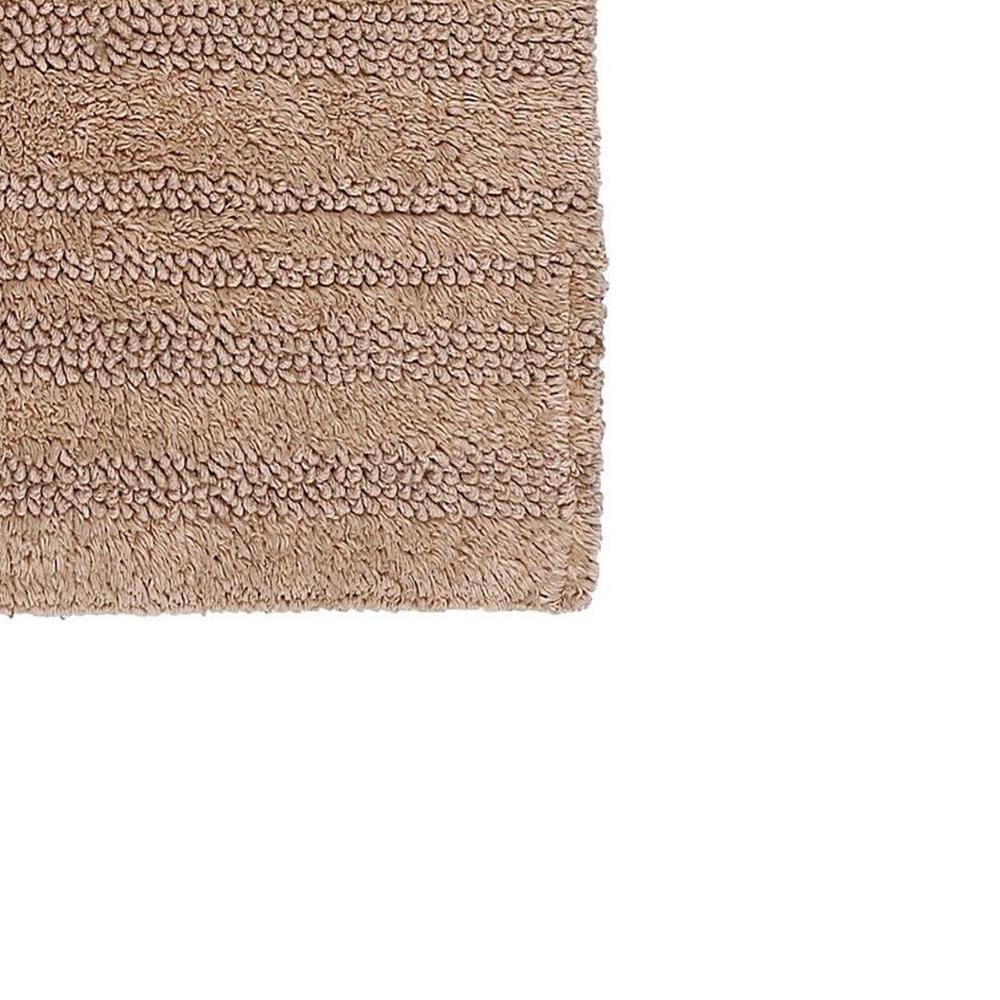 Alt View 5. Knightsbridge - Knightsbridge Luxurious Cotton Reversible Bath Rug - Soft Plush & Absorbent - Under $50.