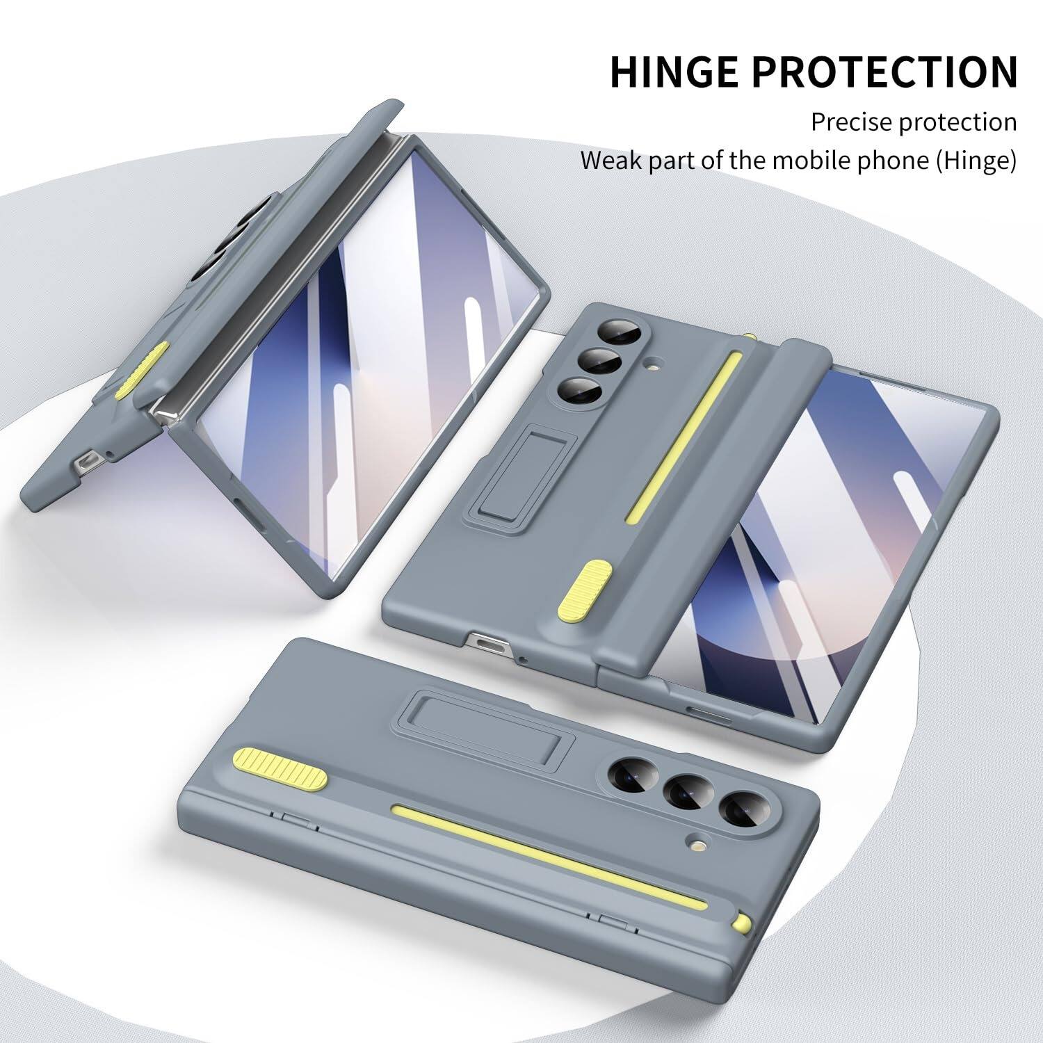 HINGE PROTECTION  
Precise protection  
Weak part of the mobile phone (Hinge)