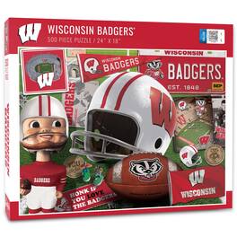 YouTheFan - Wisconsin Badgers 500-Piece Retro Series Puzzle - Multicolor