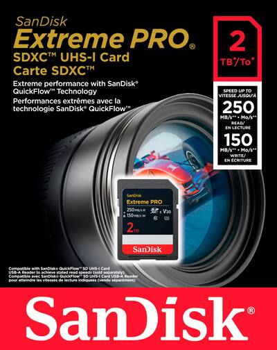 SANDISK Extreme PRO 2TB SDXC UHS I Memory Card SDSDXXD-2T00-GN4IN SANDISK Extreme PRO 2TB SDXC UHS I Memory Card SDSDXXD-2T00-GN4IN