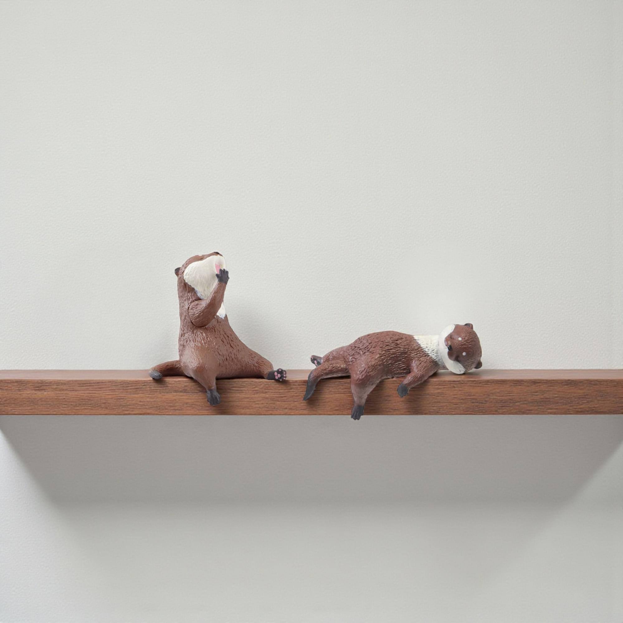 Alt View 3. Little Buddy - Playful Hanging Otter Blind Box Mini Figure | One Random - Multi-Colored.