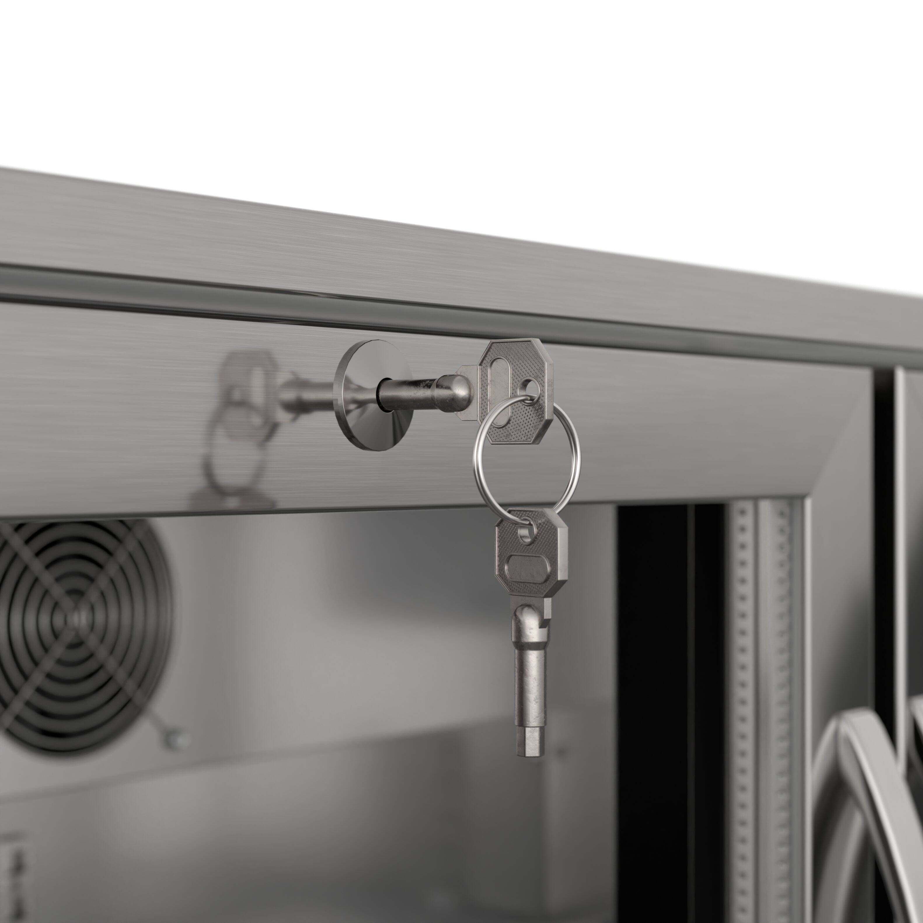 Alt View 10. Koolmore - 35 in. Two-Door Back Bar Refrigerator - 7.4 Cu Ft. BC-2DSW-SS - Stainless-Steel.