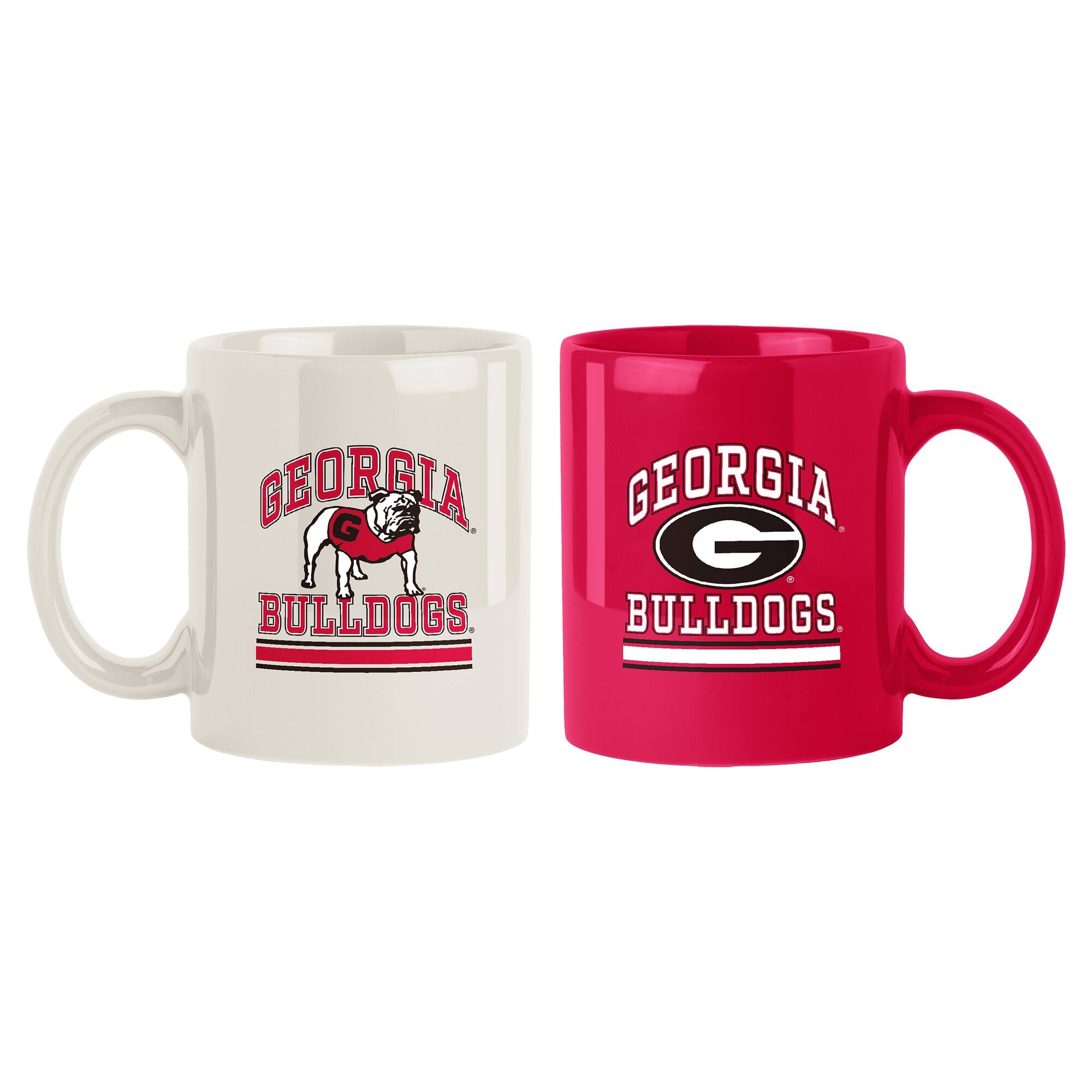 Logo Brands - Georgia Bulldogs 15oz. Current & Throwback Mug Set - Multicolor price history on PriceWatchPro