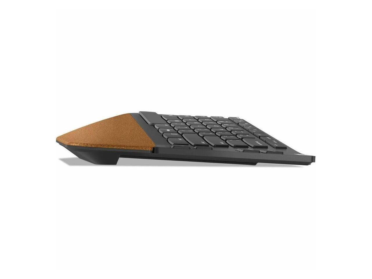 Alt View 9. Lenovo - Lenovo Go Wireless Split Keyboard AI - US English - Wireless Connectivity - RF - 2.40 GHz - USB Type A Interface - 88 - Black.