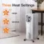 Three Heat Settings: HIGH, MEDIUM, LOW