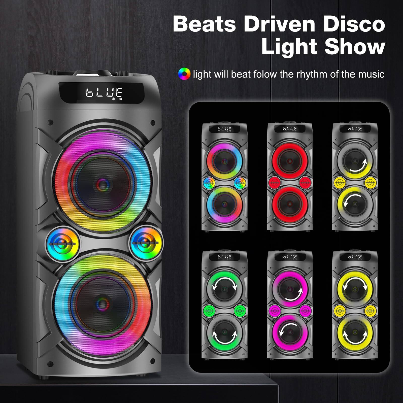 Beats Driven Disco Light Show

Light will beat follow the rhythm of the music