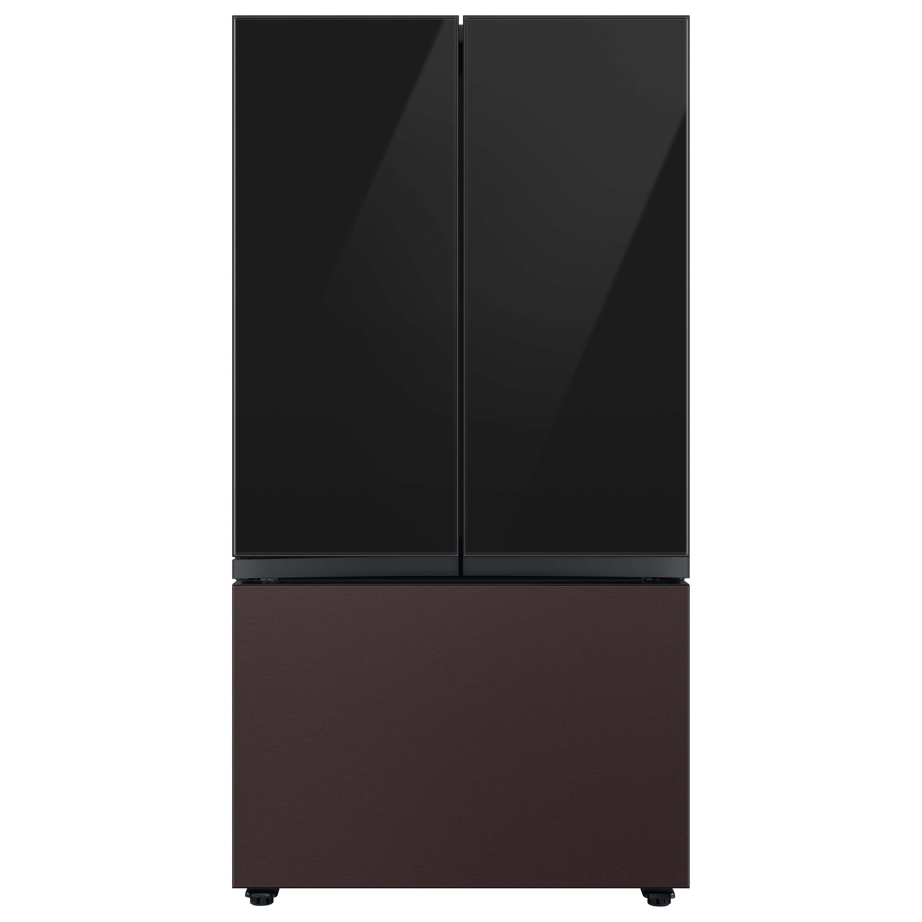 Alt View Zoom 14. Samsung - Bespoke 3-Door French Door Refrigerator Panel - Bottom Panel - Tuscan Steel.