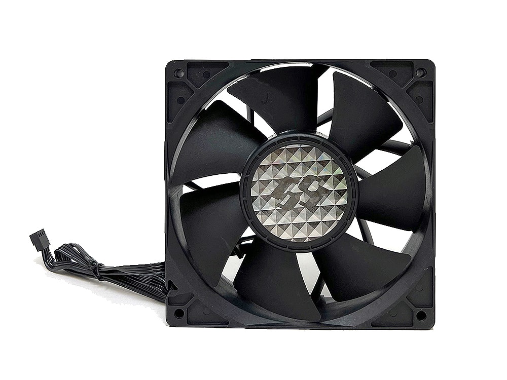 Bluegears - b-Blaster 140x38 2 ball PWM Version 1200 to 5200RPM with 308 CFM, UL, CE, FCC, RoHS, Reach Certified - Black