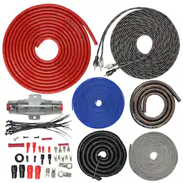 SoundBox - ECK4, 4 Gauge 2 Channel Complete Amplifier Install Wiring Kit - 2500W