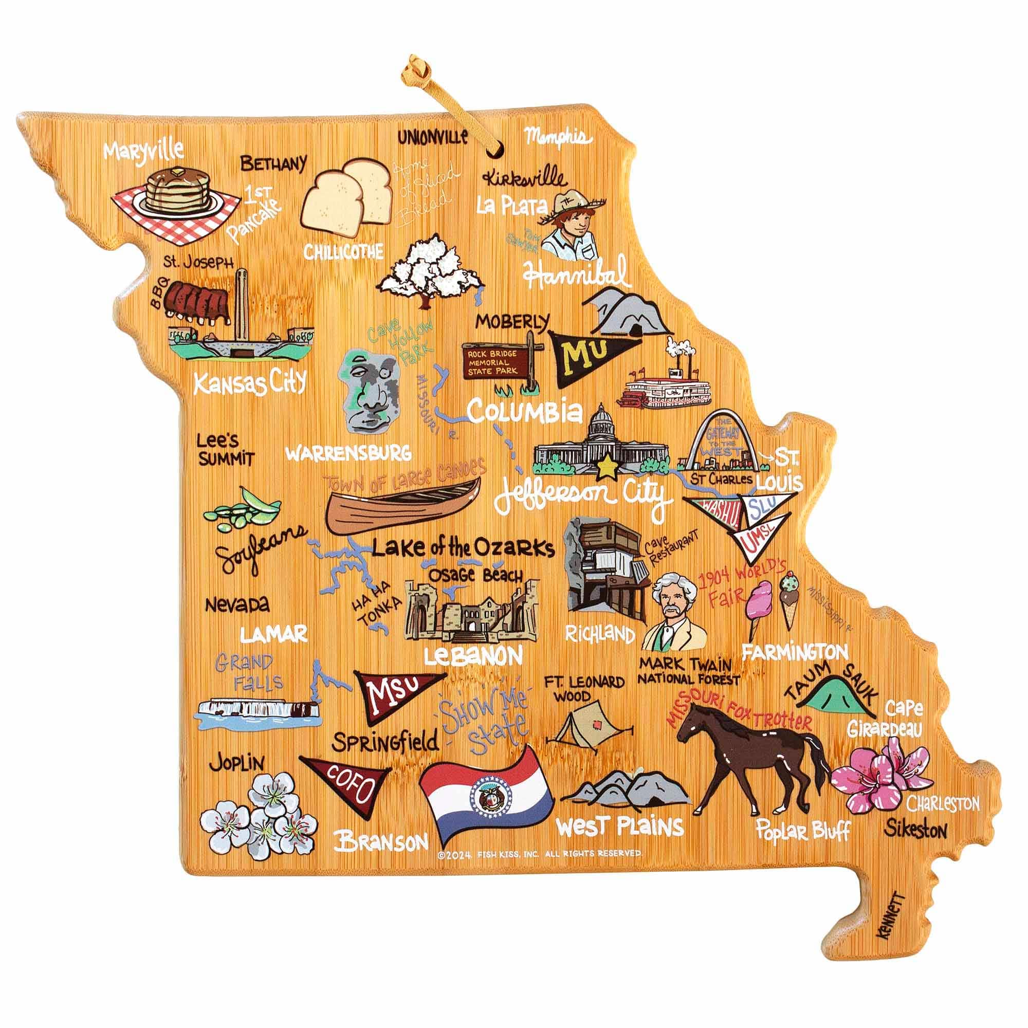 Totally Bamboo - Missouri Cutting Board with Artwork by Fish Kiss price history on PriceWatchPro