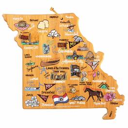 Totally Bamboo - Missouri Cutting Board with Artwork by Fish Kiss