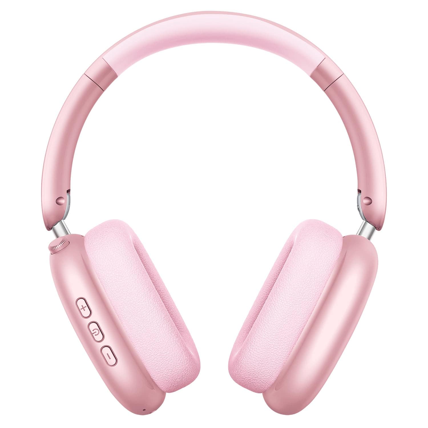 GlowWise - Wireless Active Noise Cancelling Headphones Bluetooth 5.3, Hi-Res Audio, 48H Playtime, Foldable Over-Ear Compatible - Pink