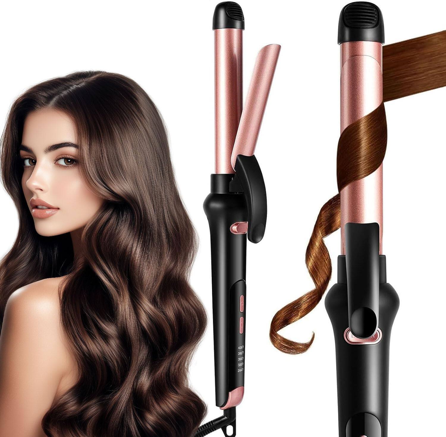 Front. Reds Spade - Automatic Curling Iron Rotating Anti scald Ceramic Hair Curlers For Long Lasting Waves Spinning Wand - Default.