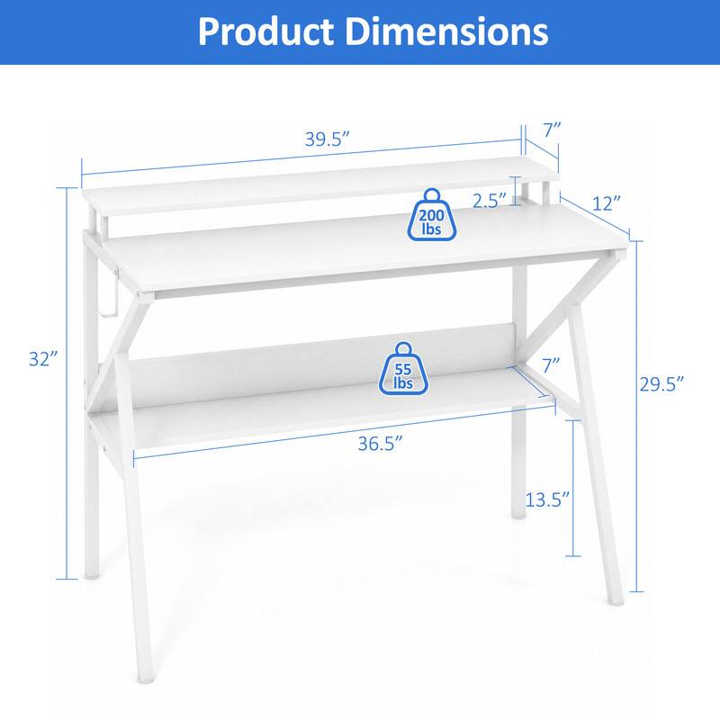 Product Dimensions: 39.5" x 7" x 200 lbs, 2.5" x 12" x 32", 55 lbs, 7" x 29.5" x 36.5" x 13.5"
