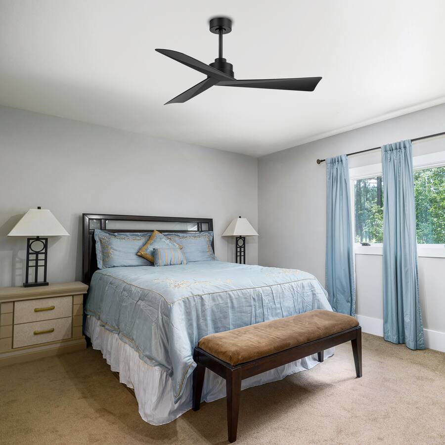 Breezary 52 Inch Lightless Ceiling Fan with 3 Blade, 5