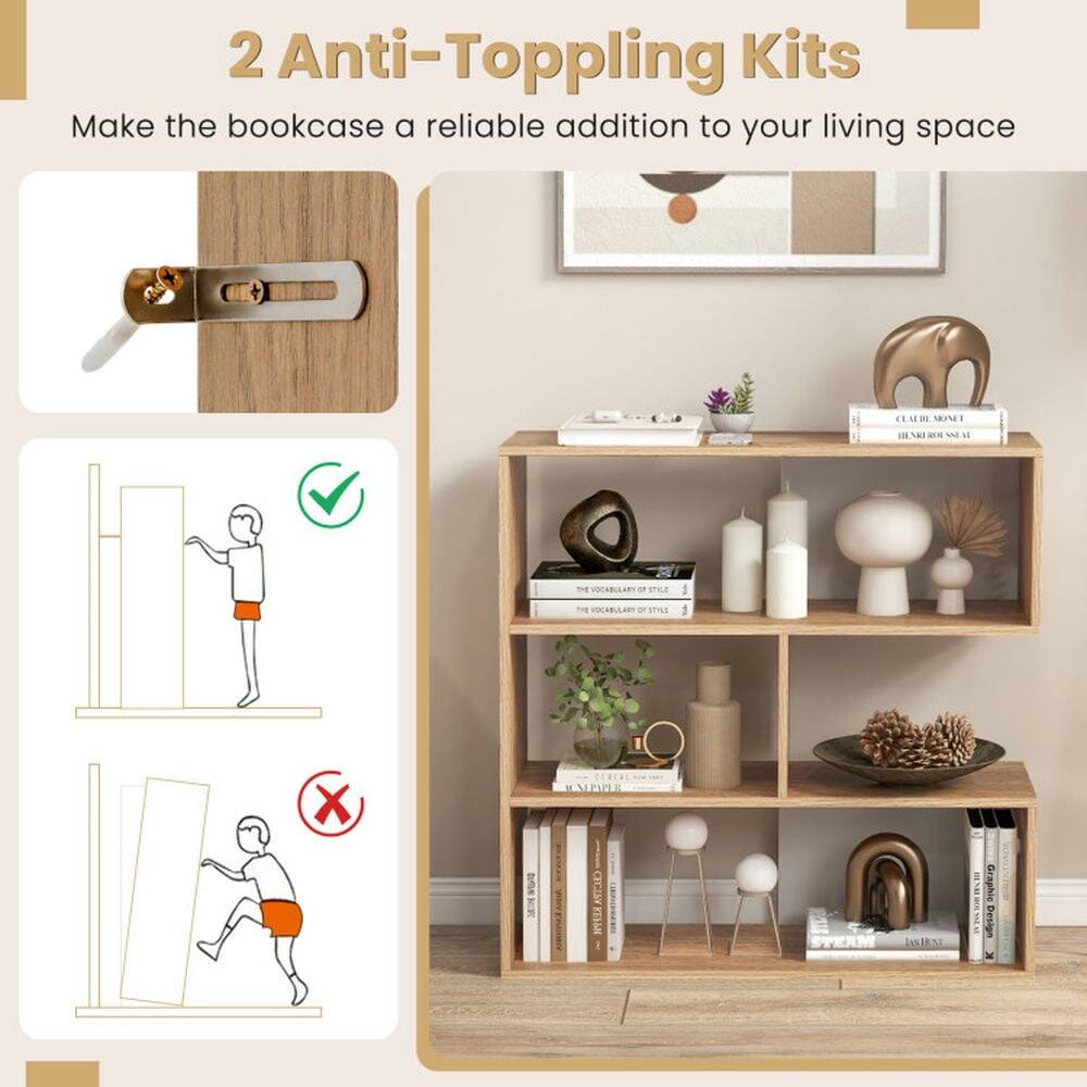 2 Anti-Toppling Kits  
Make the bookcase a reliable addition to your living space