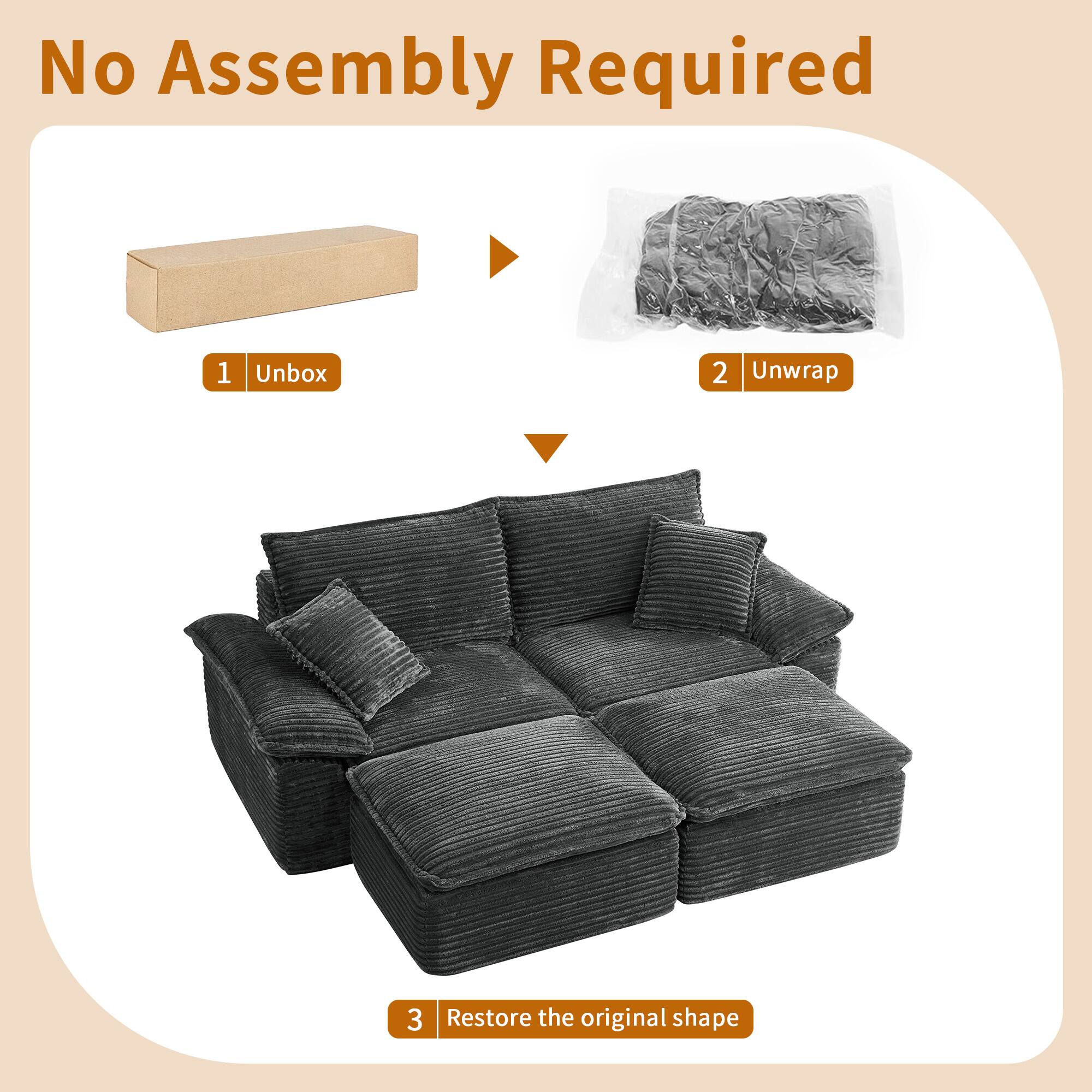 No Assembly Required

1. Unbox
2. Unwrap
3. Restore the original shape