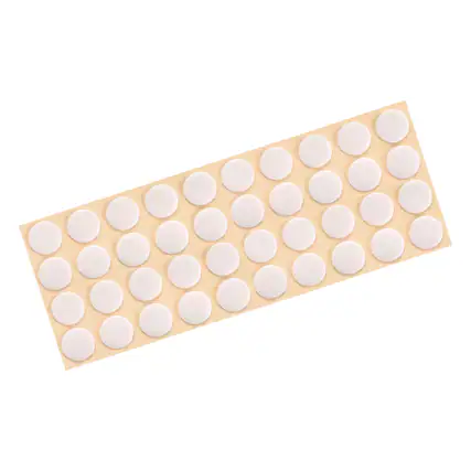 Front. Unique Bargains - Round Mouse Feet Skates Pads 0.6mm for Gaming Mouse Feet Replacement 40pcs - Light Gray.