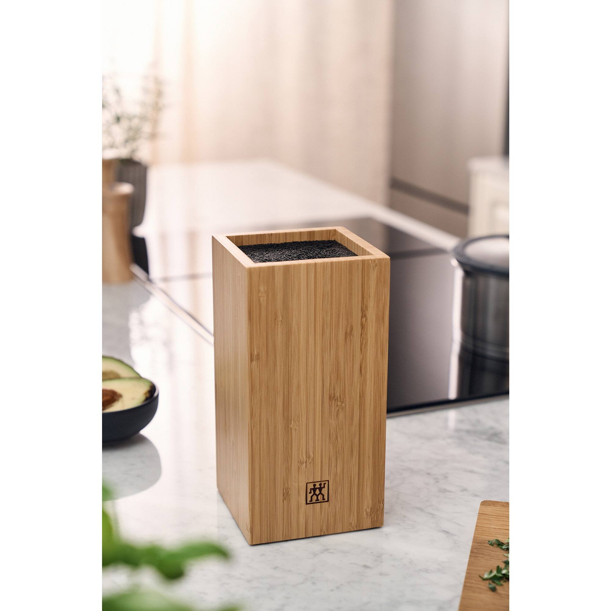 Alt View 4. ZWILLING - ZWILLING Bamboo Bristle Knife Storage Block - Natural.
