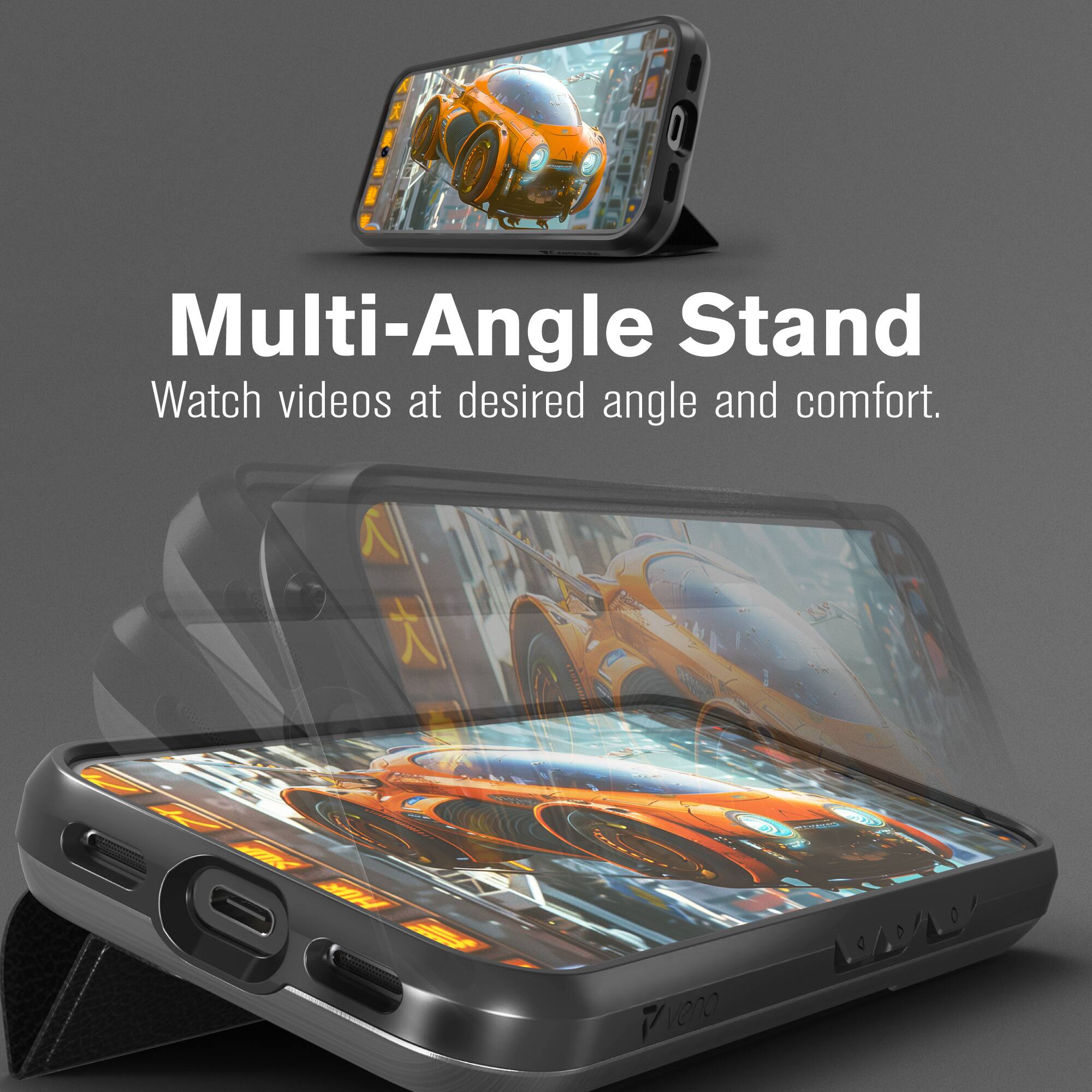 Twitterstock Multi-Angle Stand  
Watch videos at desired angle and comfort.