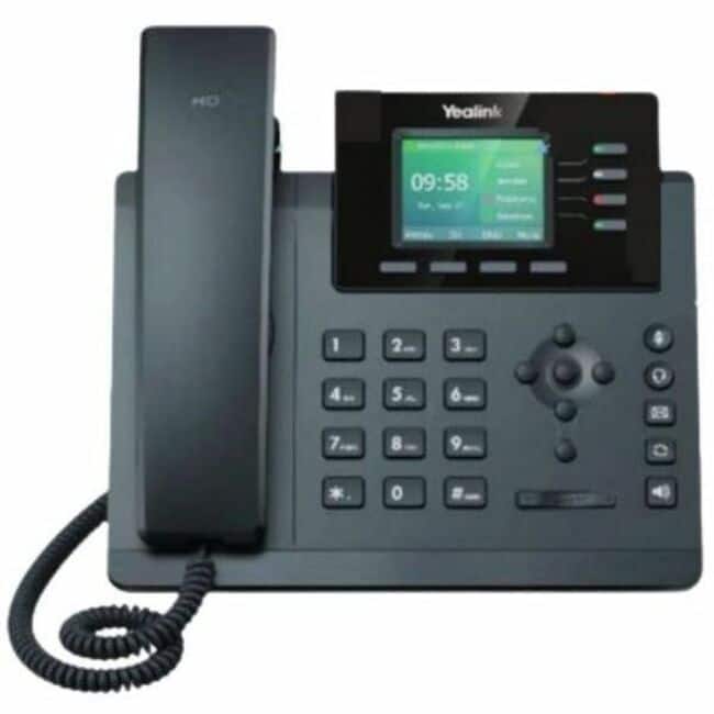 Yealink - SIP-T34W IP Phone - Corded - Corded/Cordless - Wi-Fi, Bluetooth - Wall Mountable - VoIP - 2.4" - Classic Gray