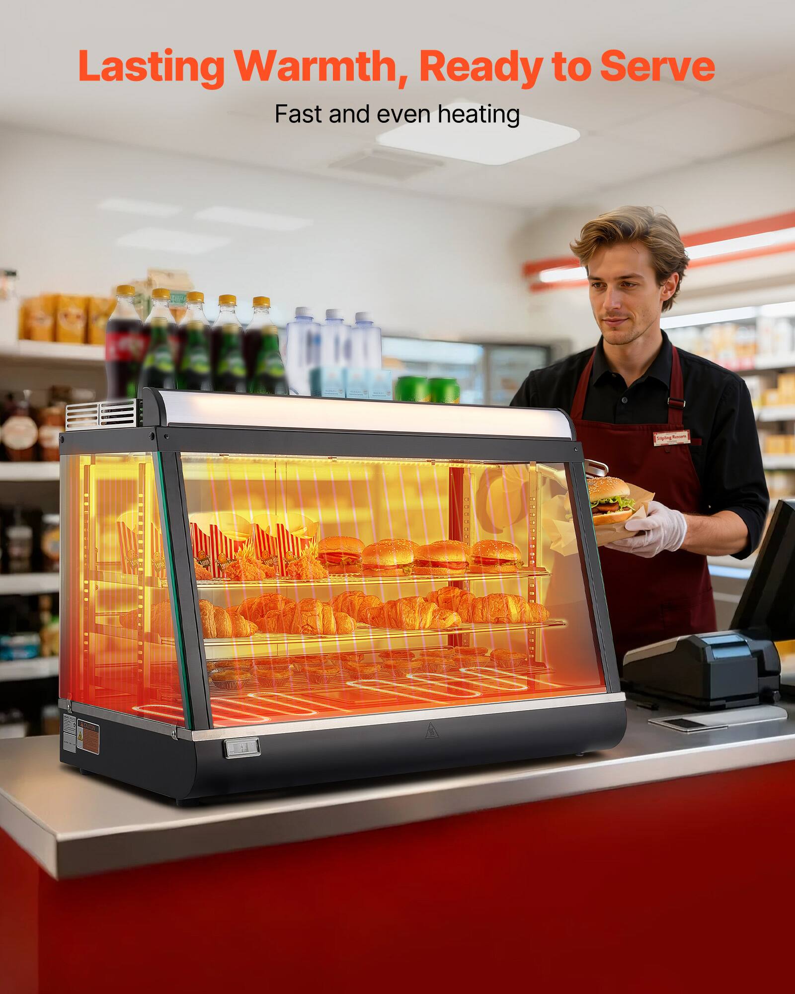 Lasting Warmth, Ready to Serve  
Fast and even heating