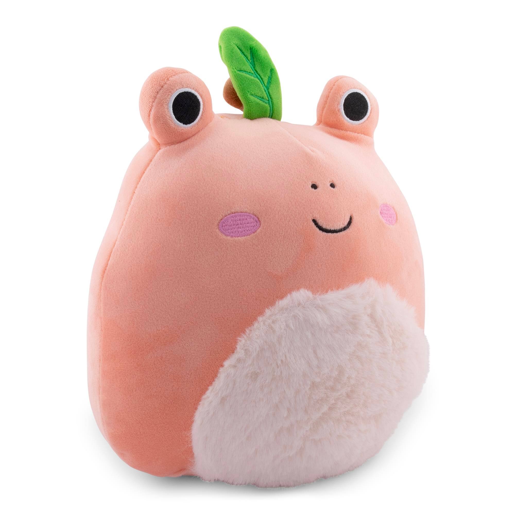 Alt View 1. Kellytoy - Squishmallows Fruit Hybrid Squad 8 Inch Plush | Fatima The Peach Frog - Peach.