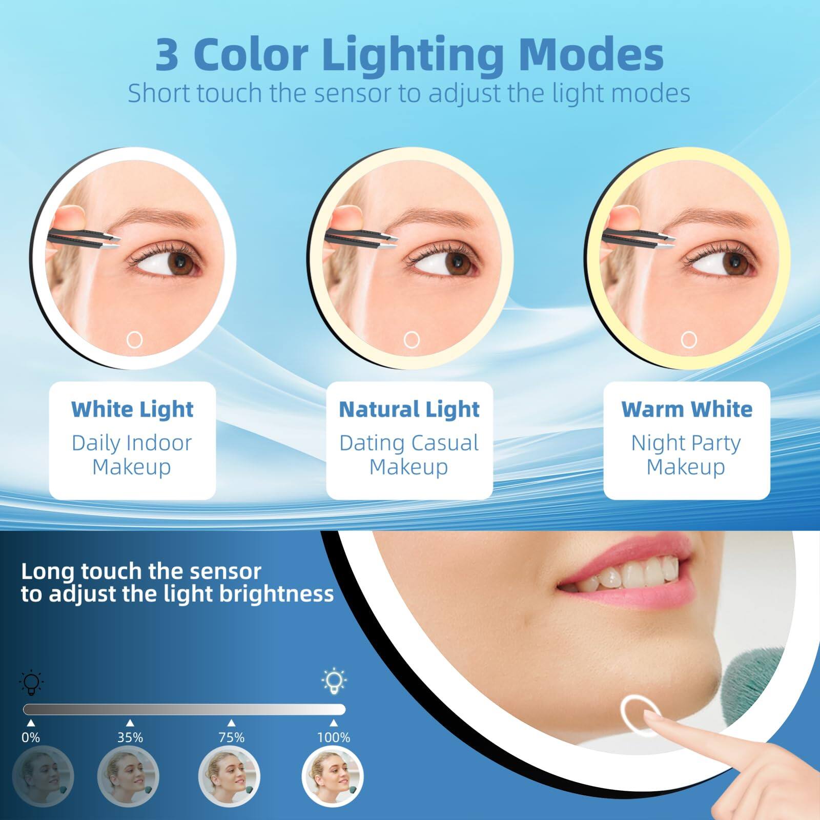 Left. Earthley Blooms - Mirror Color High Quality Product with Modern Design for Daily Use Elegant Stylish Appearance with E - Black-10x-6"L x 6"W.