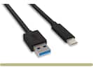 Front. Nippon Labs - Nippon Labs 6 inch. USB Type C 3.2 Gen 2 Male to Type A Male Cable,10G, 3A, BLACK USB Type-C to A Cable.