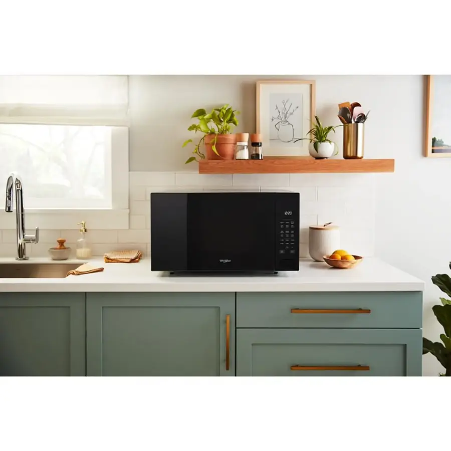 Alt View 12. Whirlpool - 2.2 Cu. Ft. Countertop Microwave with Sensor Cooking - Black.