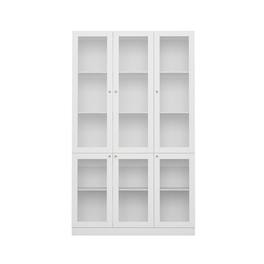Famapy - Tempered Glass - Door Buffet: Stylish Storage for Organized Living - White