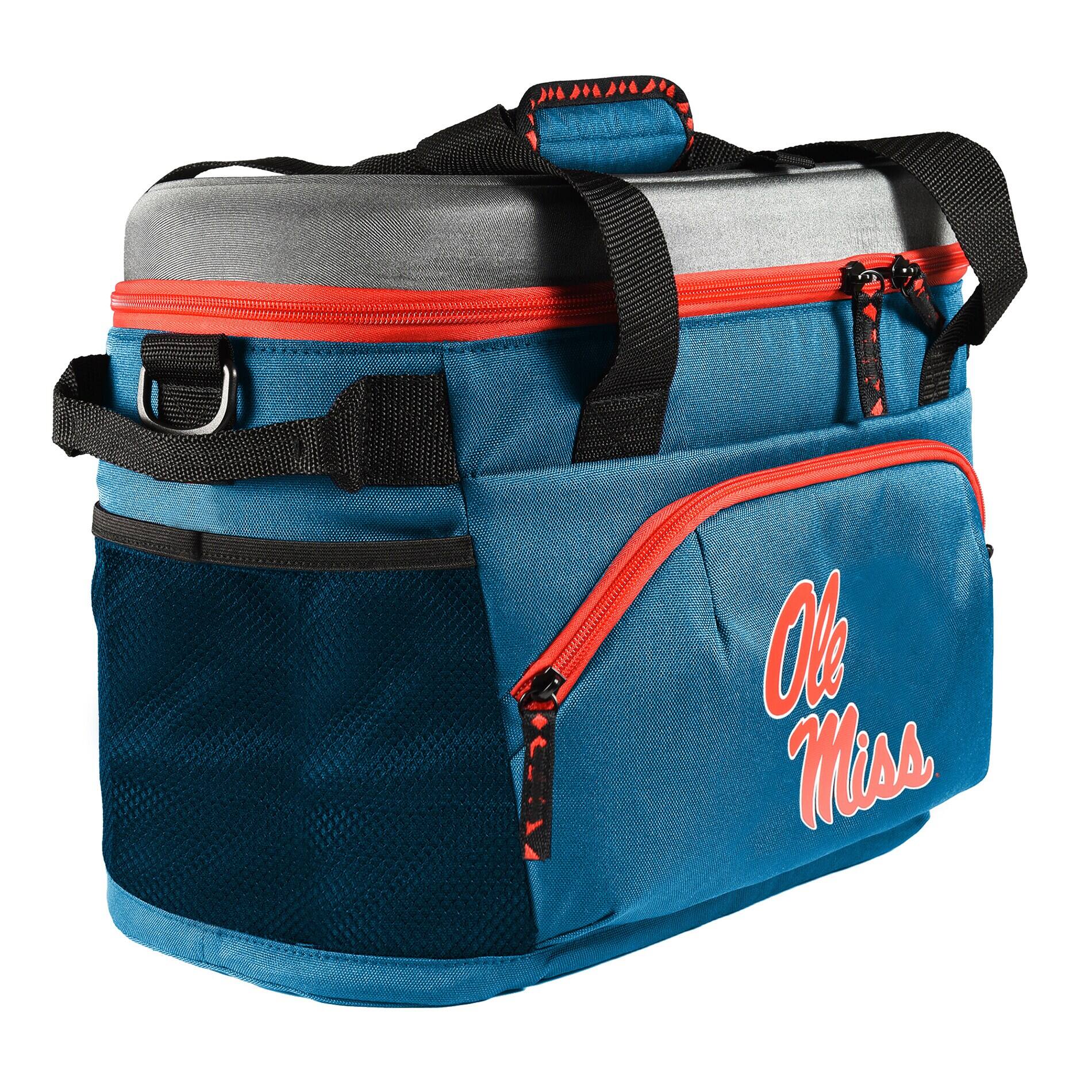 Alt View 3. Equip - Ole Miss Rebels Ice Kicker 30 Cooler - Blue.