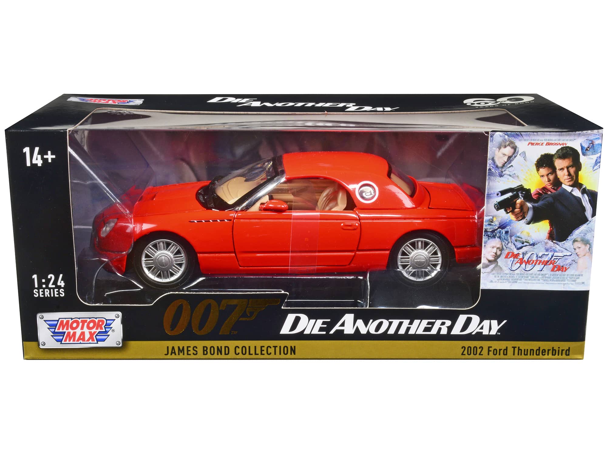 "2002 Ford Thunderbird Orange James Bond 007 ""Die Another Day"" (2002) Movie 1/24 Diecast Model Car by Motormax" price history on PriceWatchPro