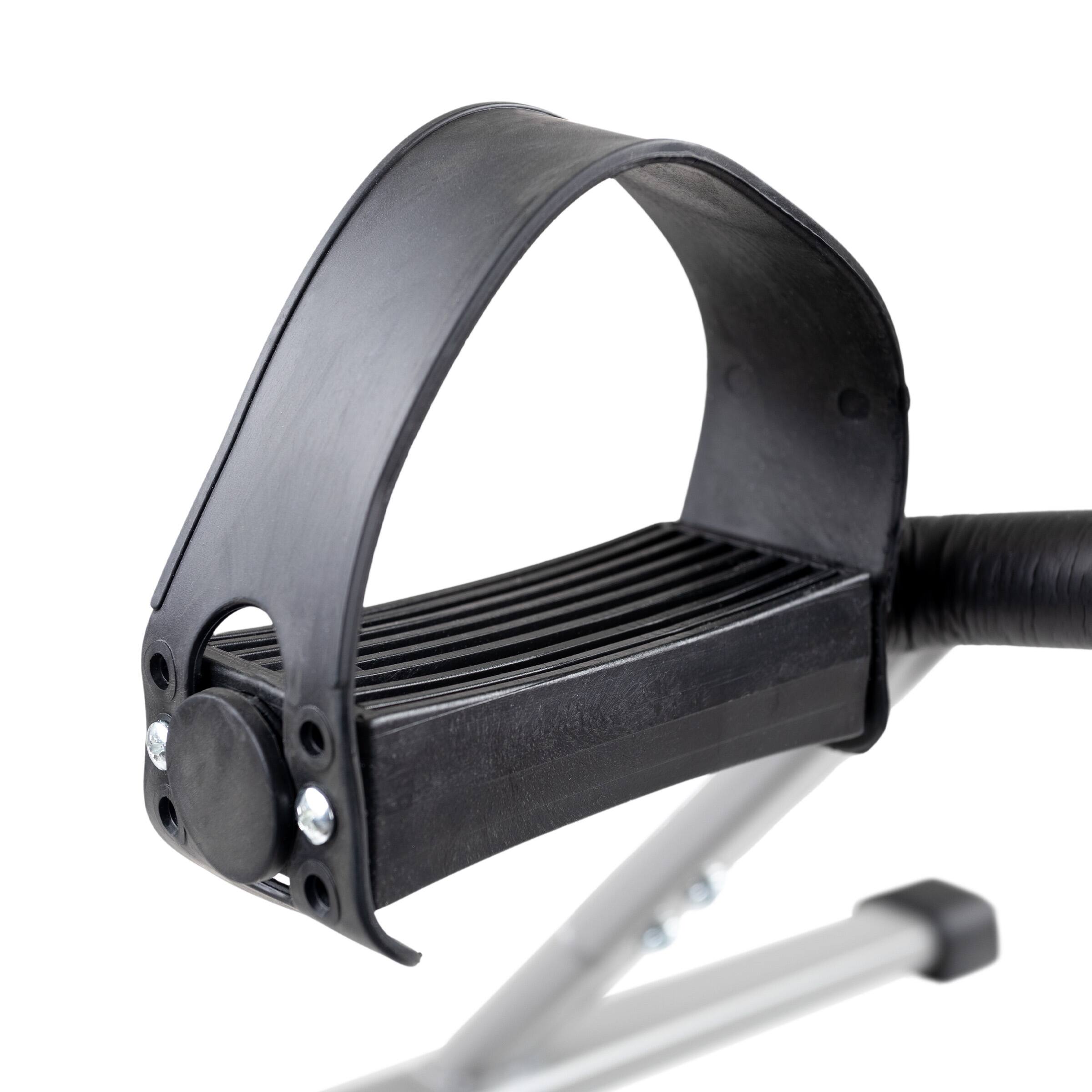 Alt View 4. Wakeman - Under Desk Stationary Bike - Pedal Machine - Black and Gray.