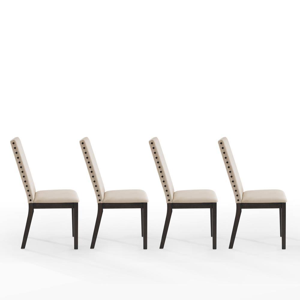 Alt View 2. Crosley Furniture - Hayden 4-Piece Upholstered Dining Chair Set - Grey.