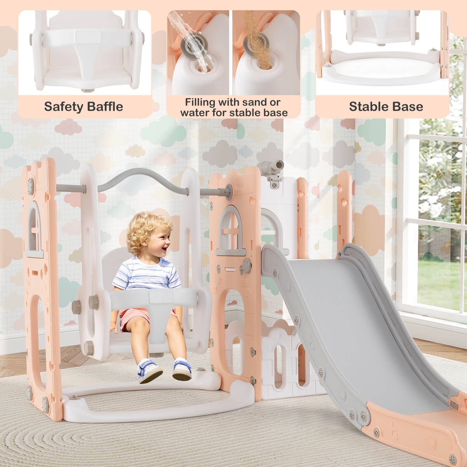 Safety Baffle

Filling with sand or water for stable base

Stable Base