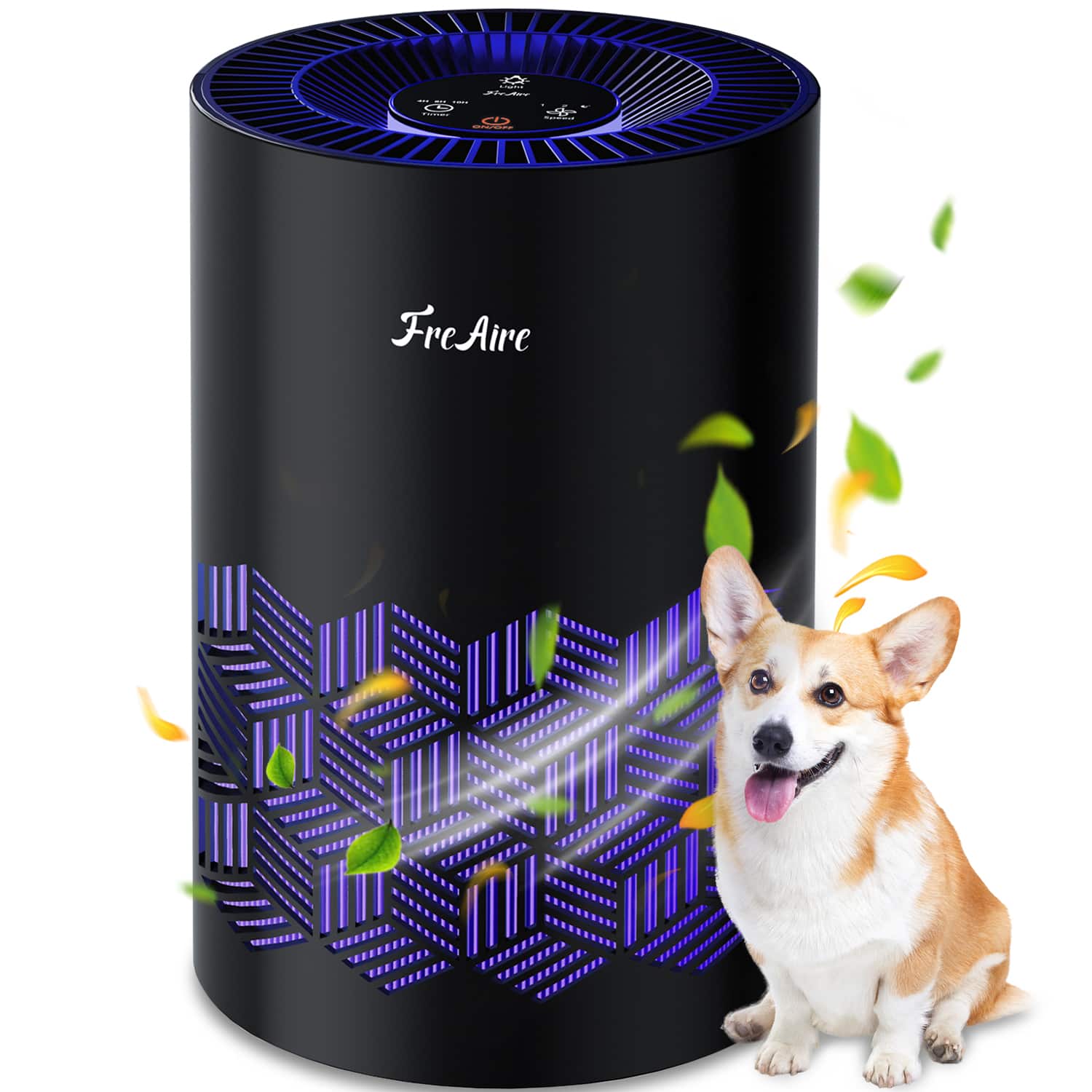 Xenonlab - Air Purifiers for Bedroom Home, Portable Air Purifier with RGB Lights - White